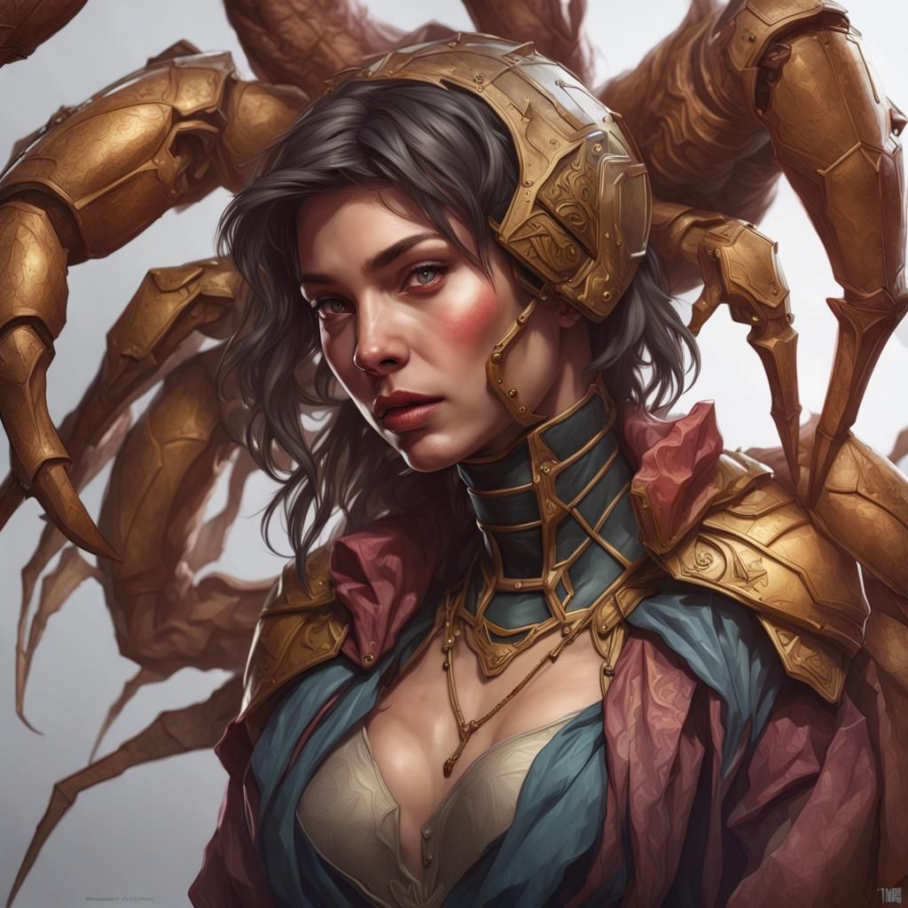 Humanoid Spider Scorpion Portrait in Unreal Engine 5