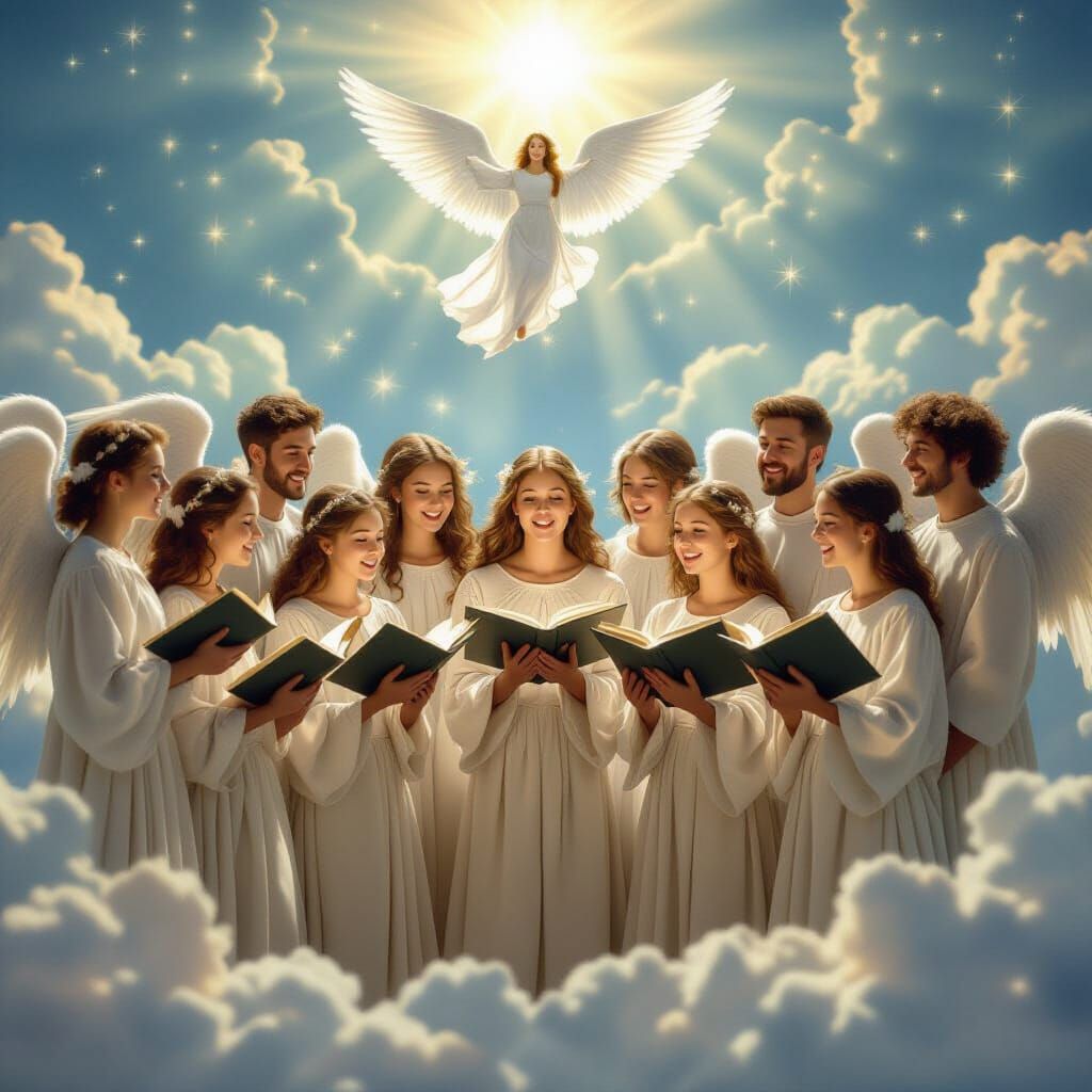 Angelic Choir Singing in Heaven