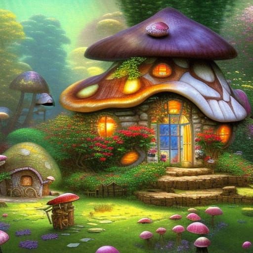 Mushroom Village: Ethereal Fantasy Home