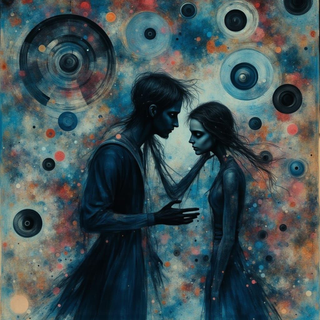 Intense Portrait of Woman Mid-Dialogue