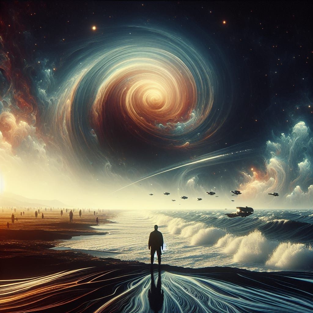 Freedom's Horizon in Cyberpunk Elegance