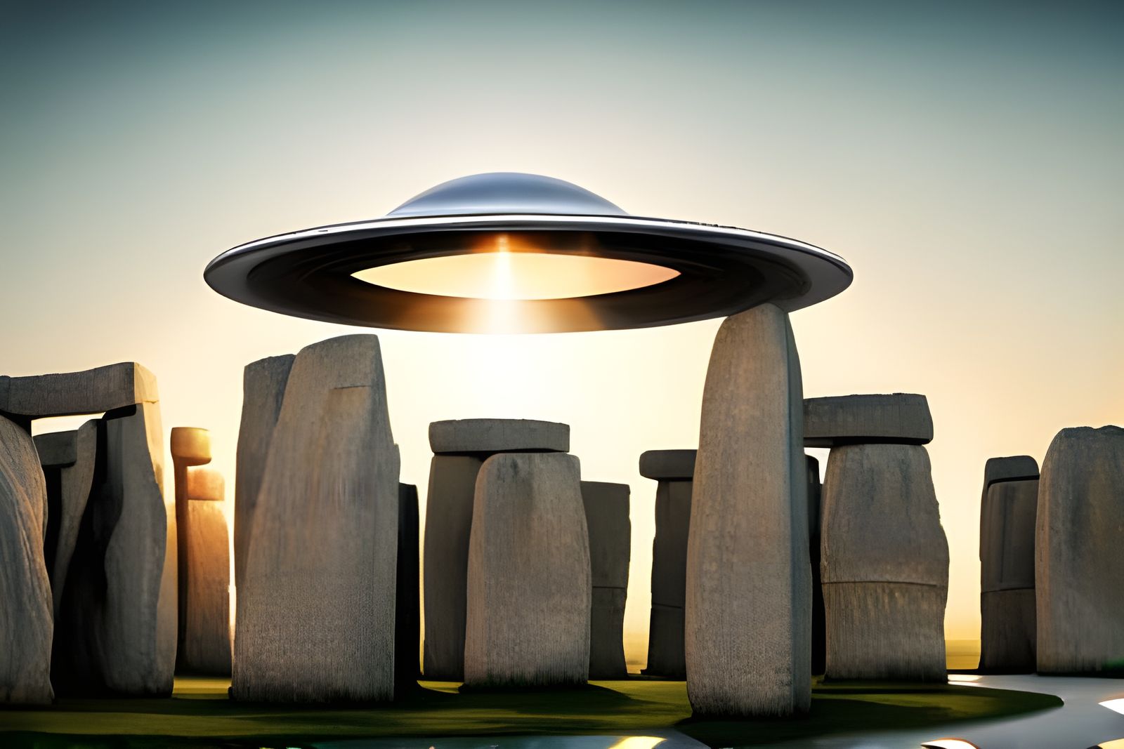 Hyperrealistic UFO Sightings Over Stonehenge