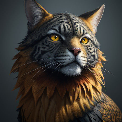 Vibrant Animal in Natural Habitat in Hyperrealistic Style