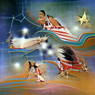 Native American Dreamcatchers with Starry Designs