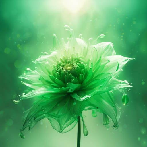 Monochromatic Green Background