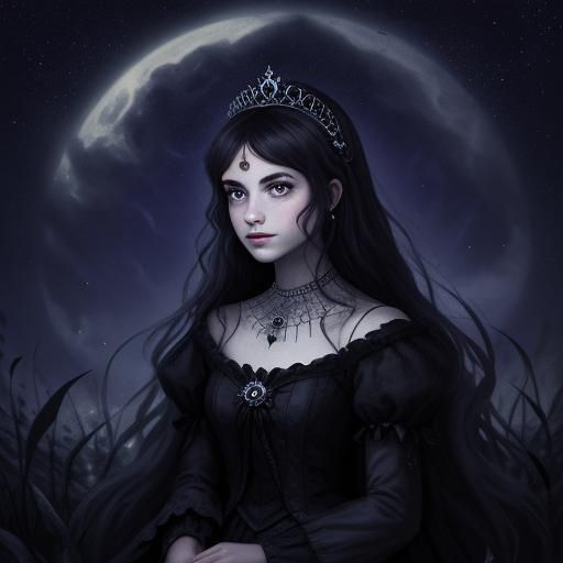 Ethereal Dark Fairy Princess of the Night