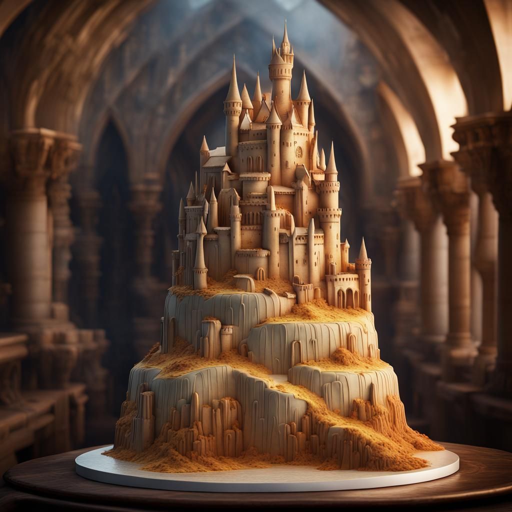 Cair Paravel Cake: Epic Digital Matte Painting