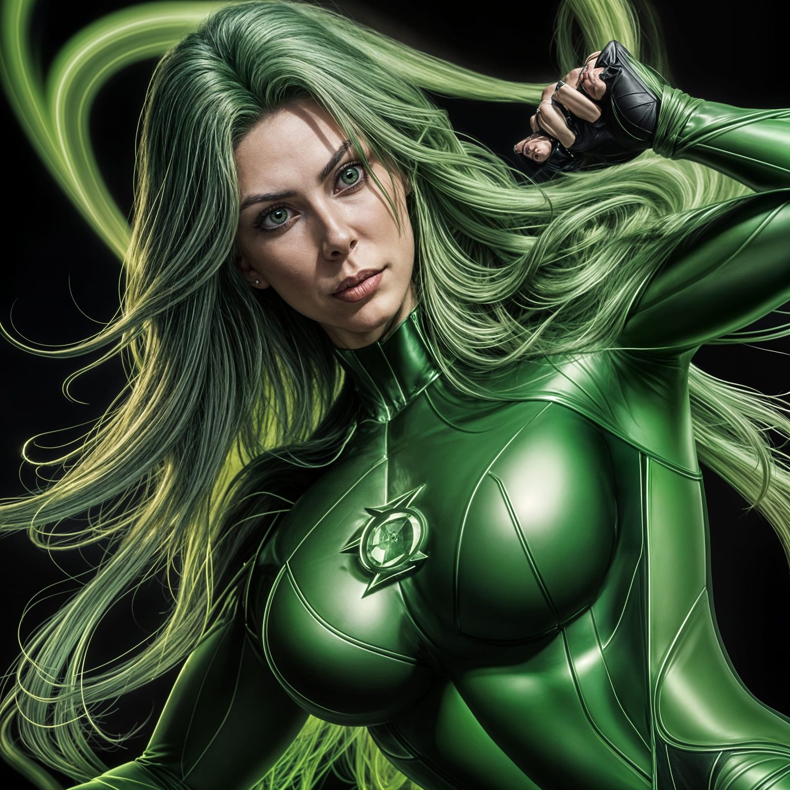 Green Lantern Inspired Heroine in Revealing Outfit