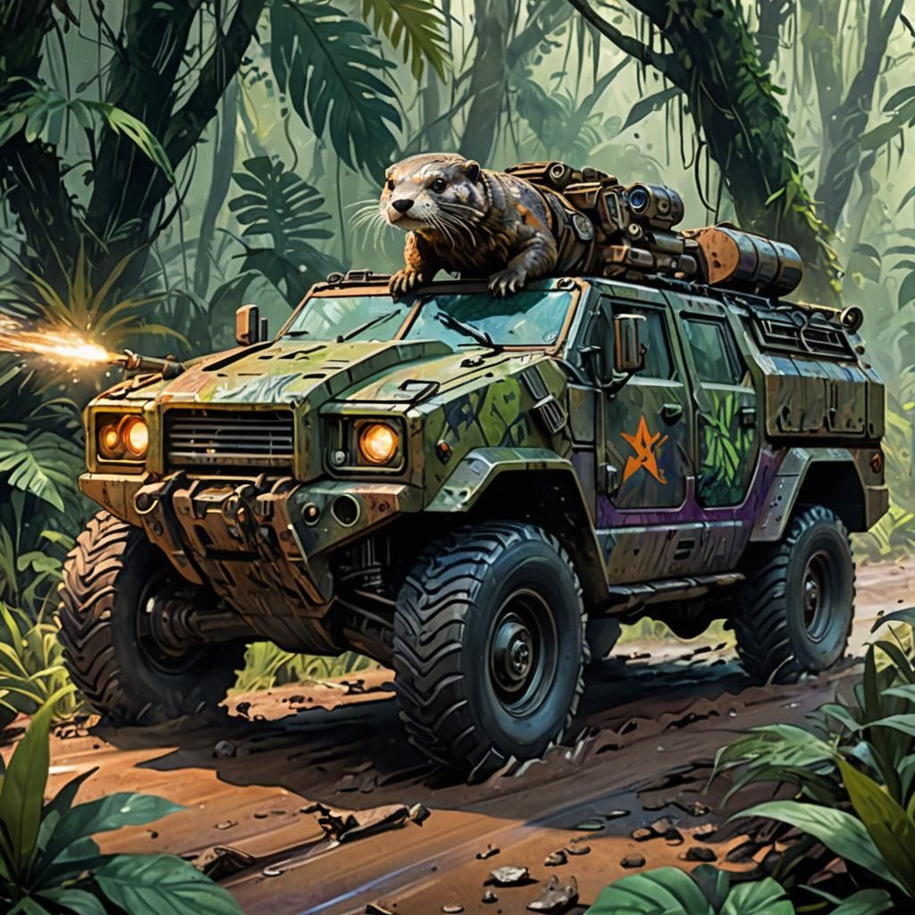 Allied Atheist Alliance Tactical Otter in Jungle, Concept Ar...
