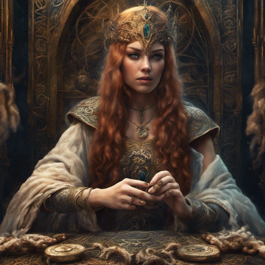 Celtic Queen in Dramatic Digital Matte Painting