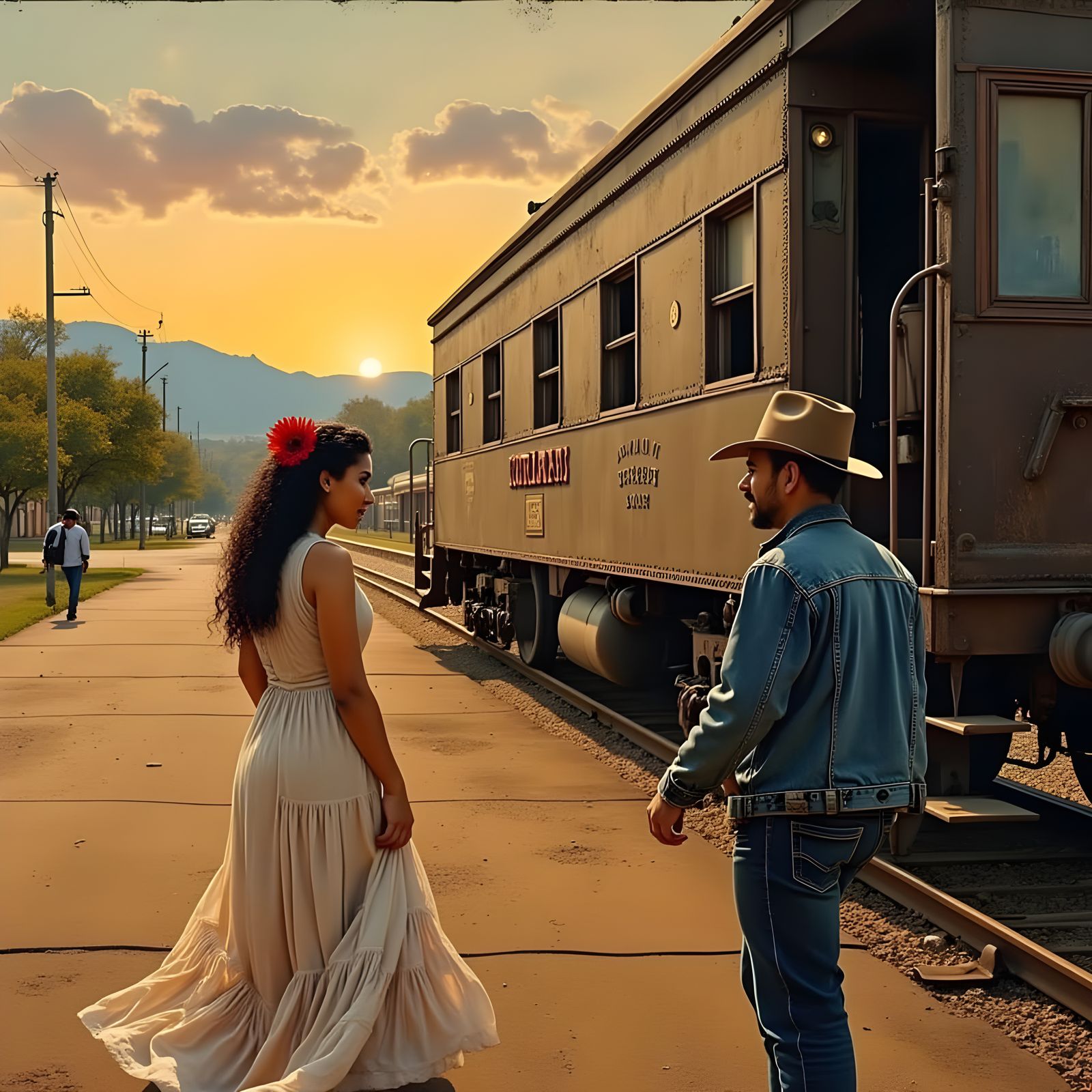 Vintage Cartoon Postcard in Retro Style