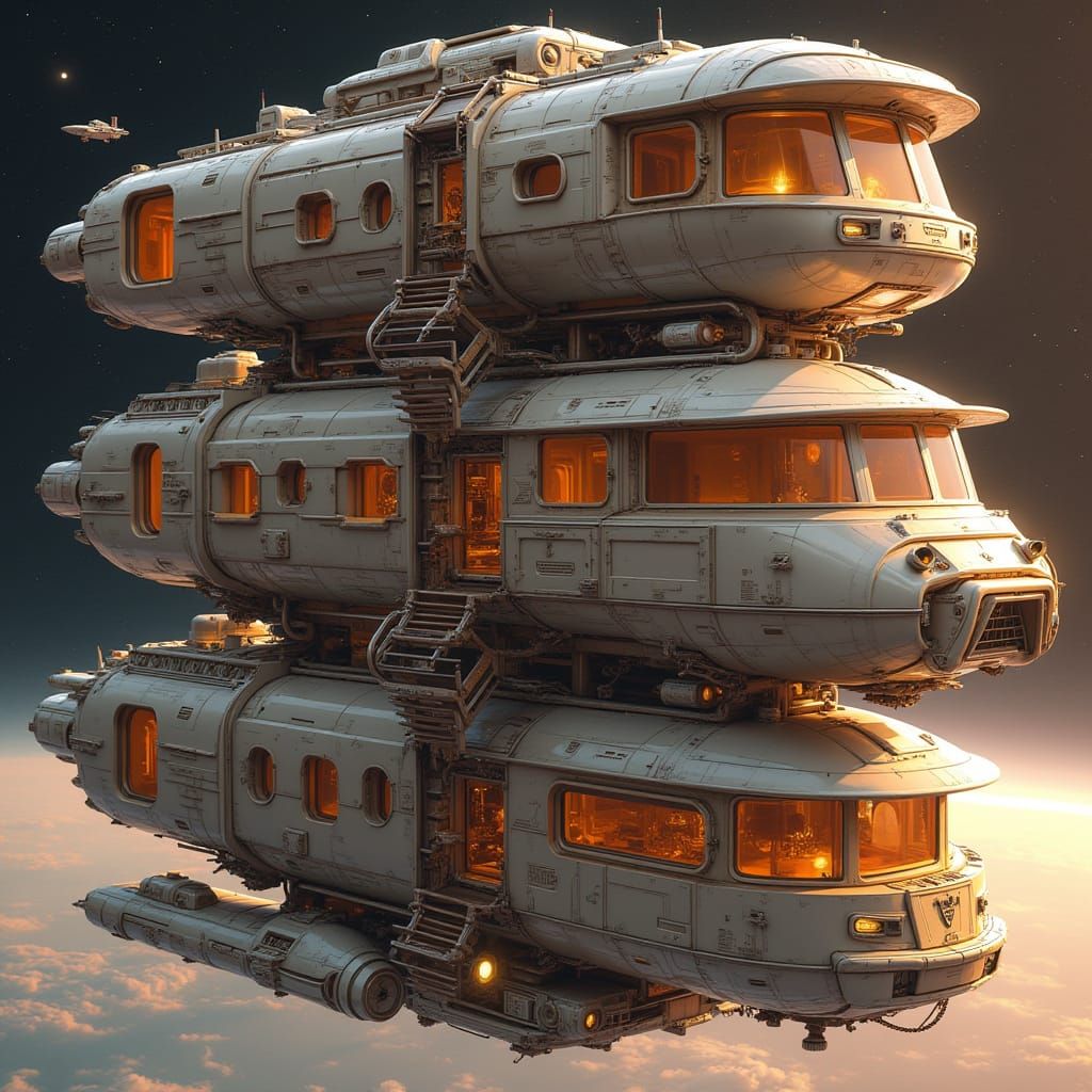 Cosmicpunk Starship Embodies Medieval Futurism in Solarpunk ...