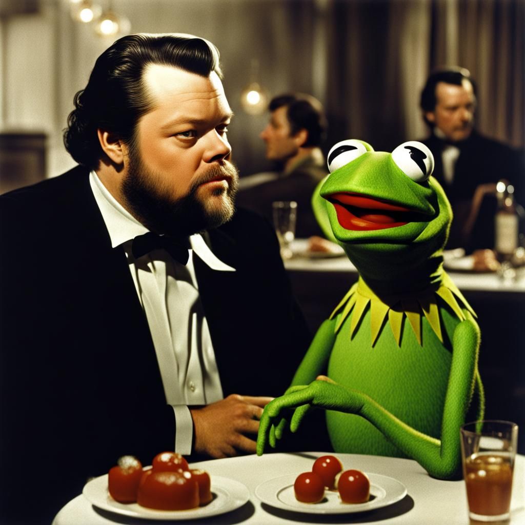 Orson Welles on a Date with Kermit the Frog