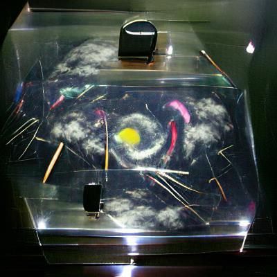 Abstract Cloud Chamber: Dynamic Color Composition