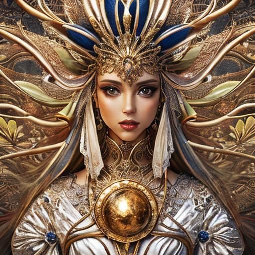 Psychedelic Celebrations in Art Nouveau Style