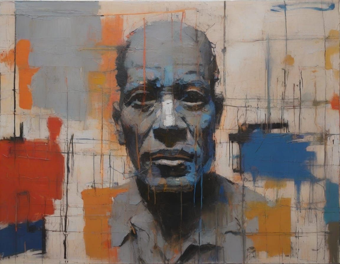 Mad Scientist in Despair, Heavy Oil Painting