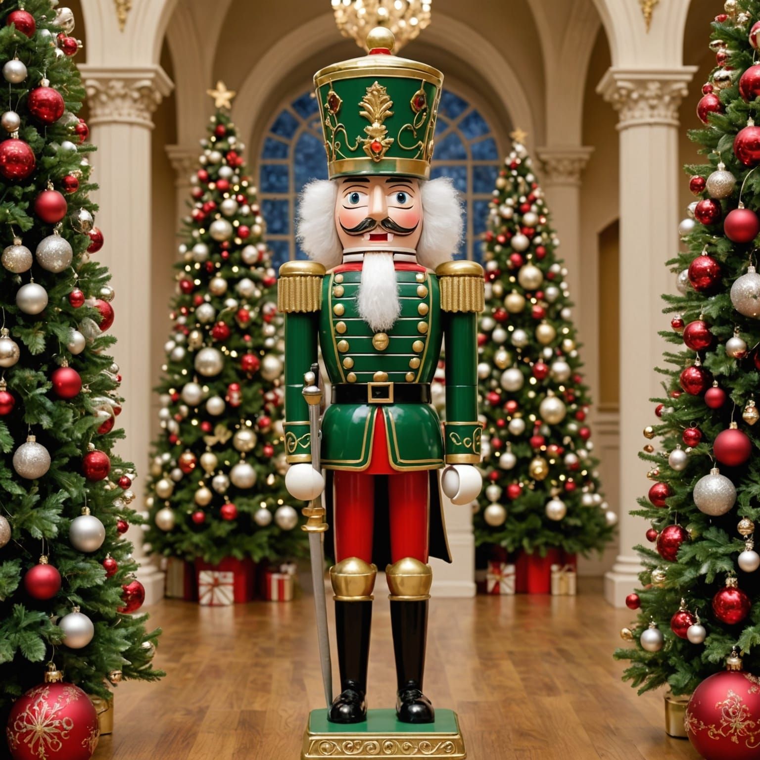 Nutcracker Soldier in Christmas Palace