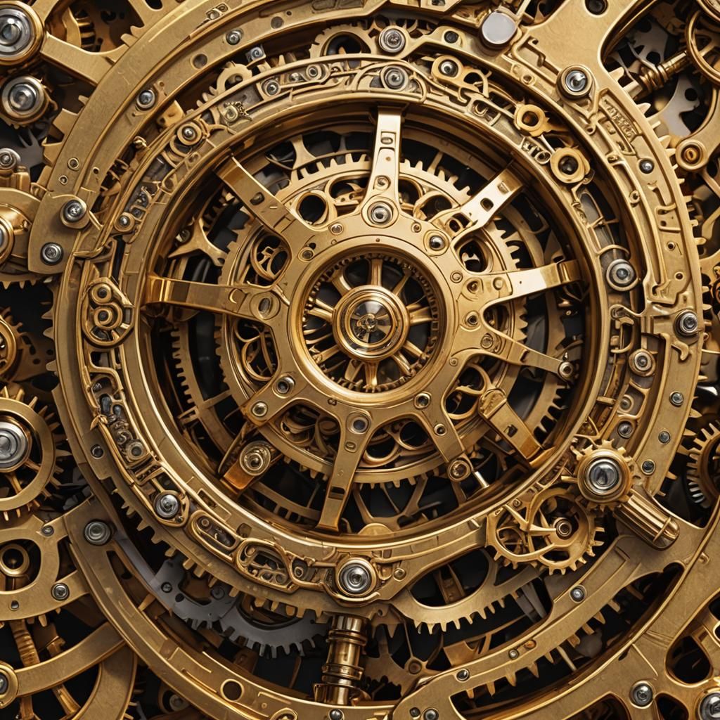 Golden Steampunk Soccer Ball with Brass Details