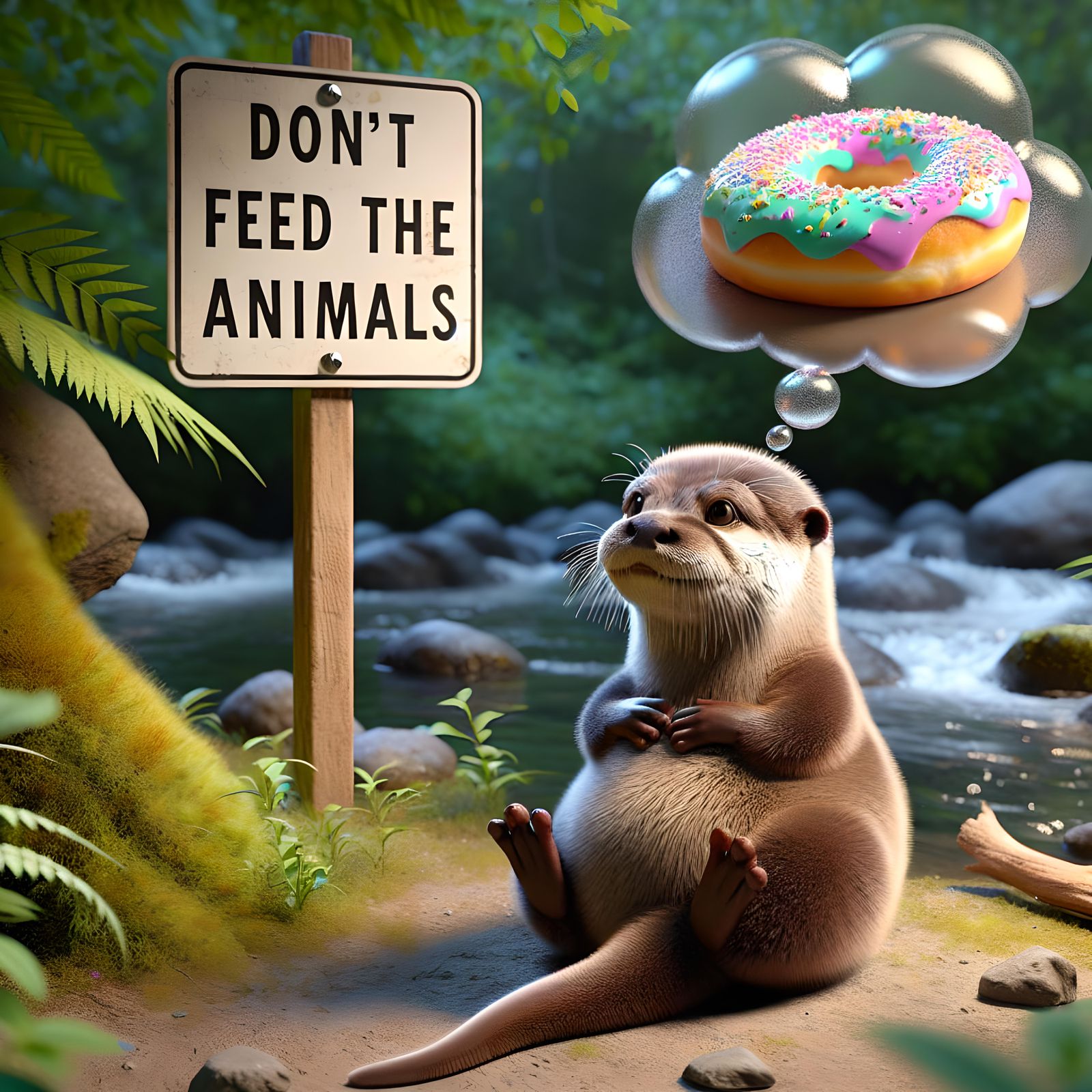 dream big...    I got the donut 🦦🍩