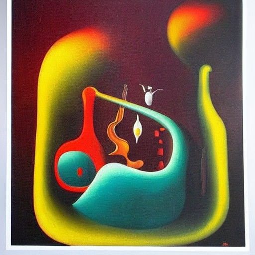 Surreal Lava Lamp in Salvador Dali Style