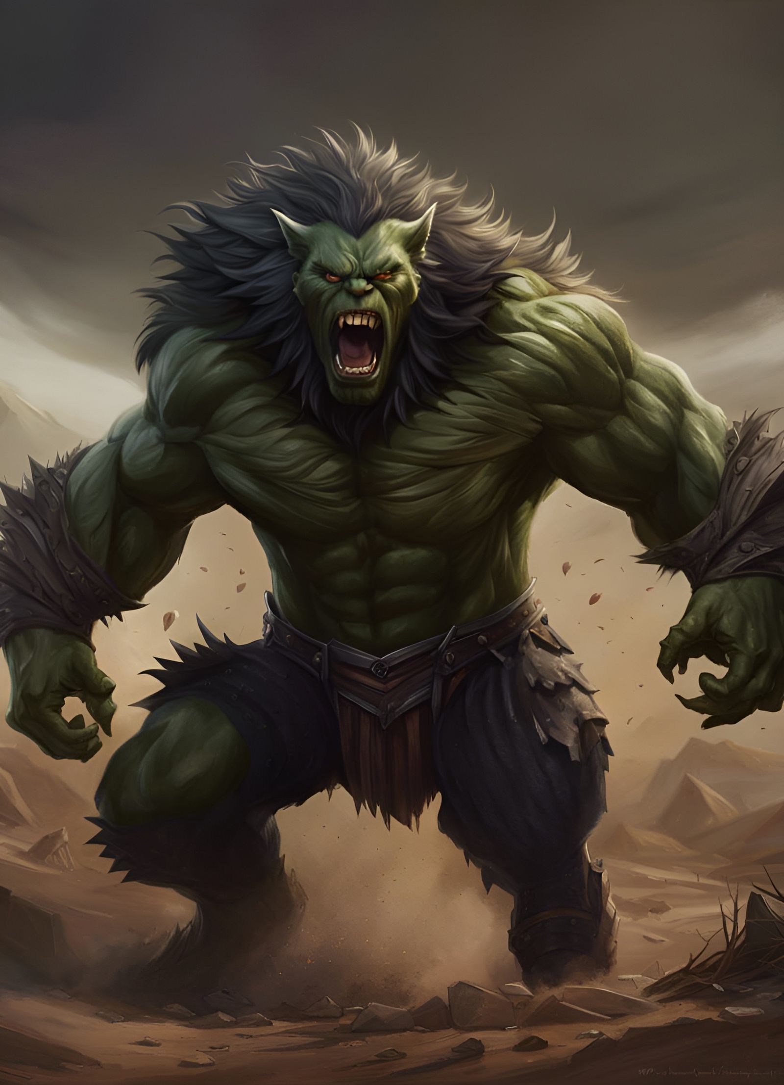 WereHulk! Or was it WasHulk? UsedtobeHulk? but now warewolf. Apparently.