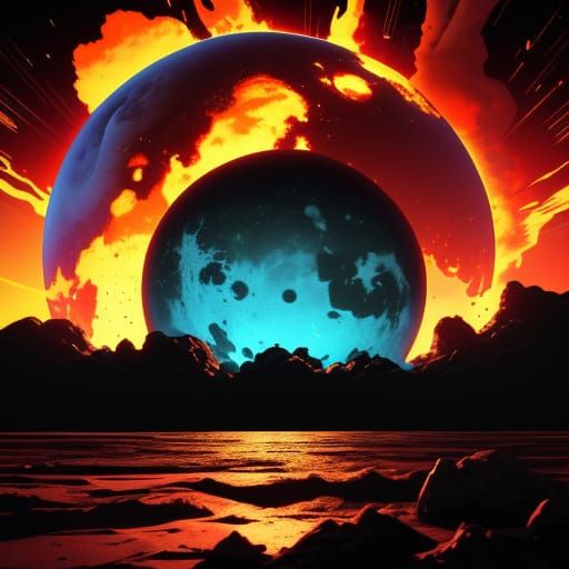 Cosmic Cataclysm: Planet X Devastates the Moon