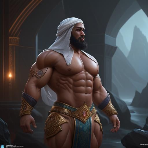 Olympia Bodybuilder Champion as Islamic Prophet