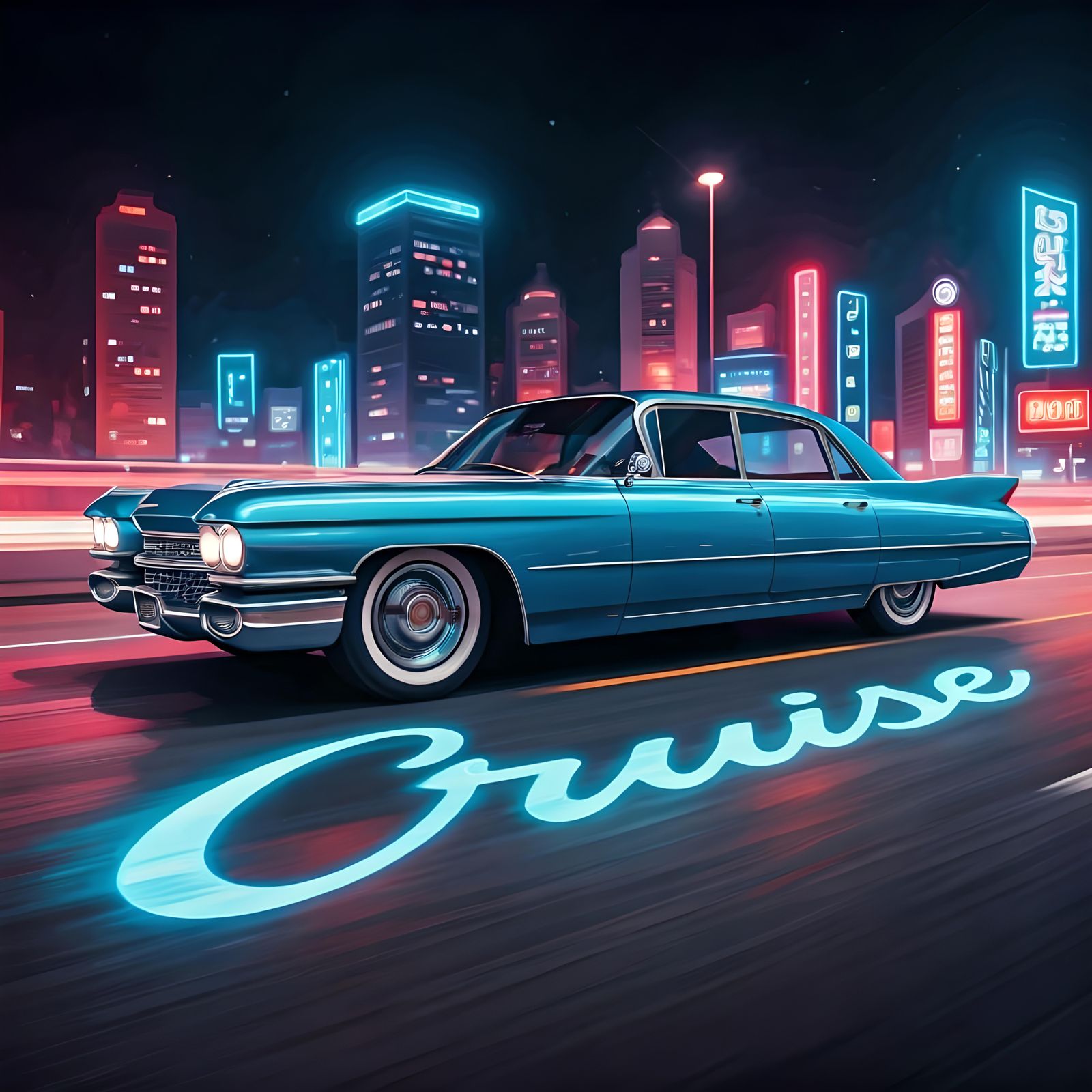 Cadillac Cruise: Graffiti Art Style