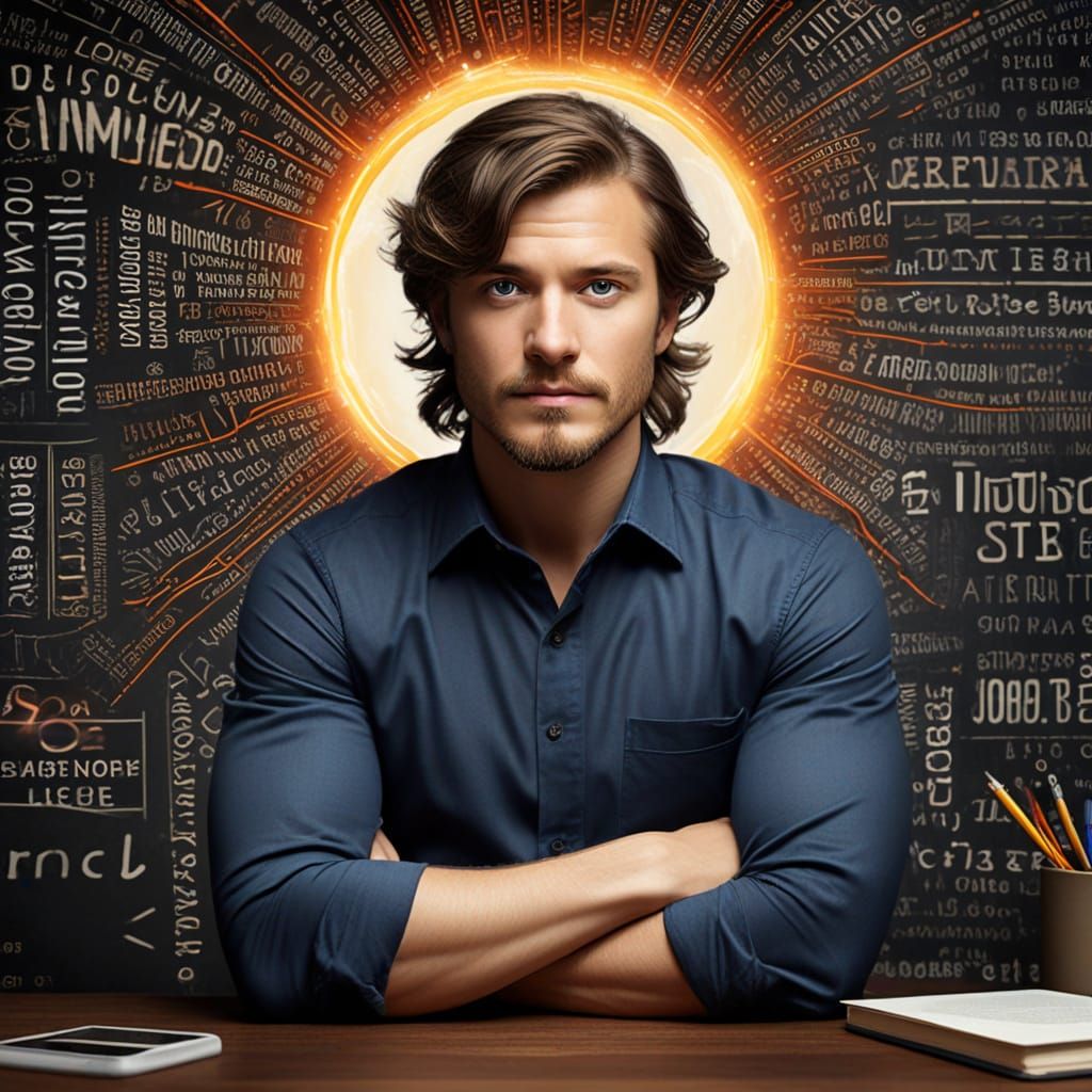 Abstract Depiction of Genius Intuition