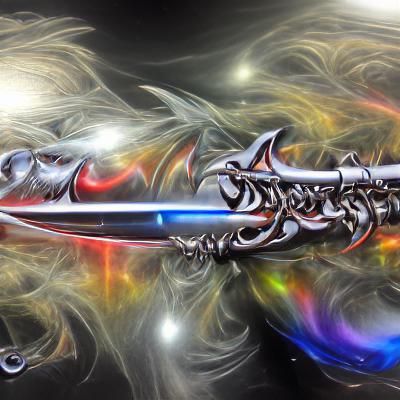 Futuristic Sci-Fi Sword Design