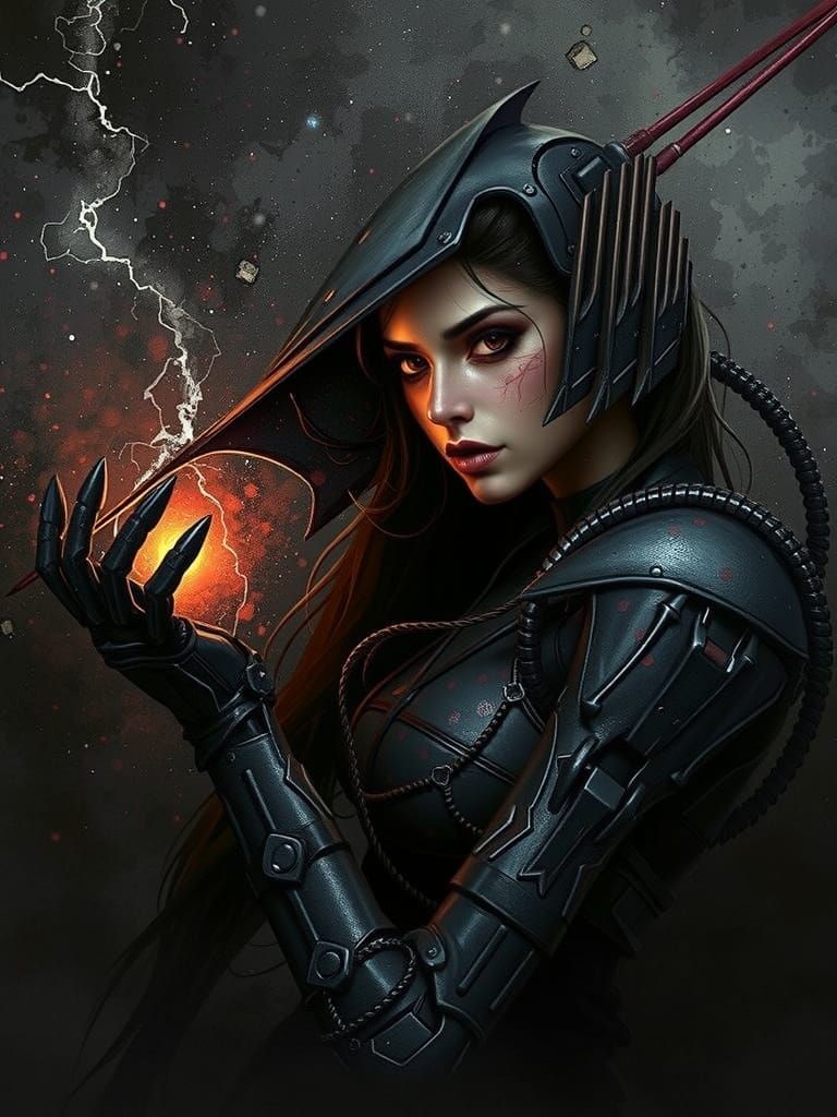 Hyperrealistic Mortal Kombat Warrior in Exotic Armor