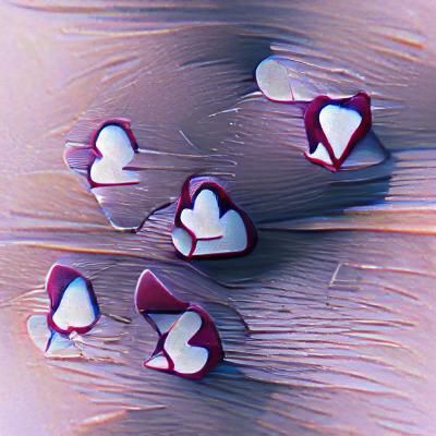 Intertwined Hearts in Abstract Style