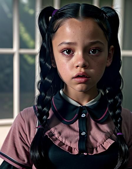 Jenna Ortega as Wednesday Addams in Action