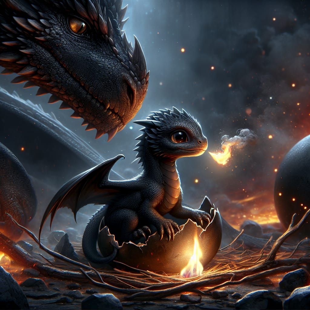 Mum! My first time spitting fire!