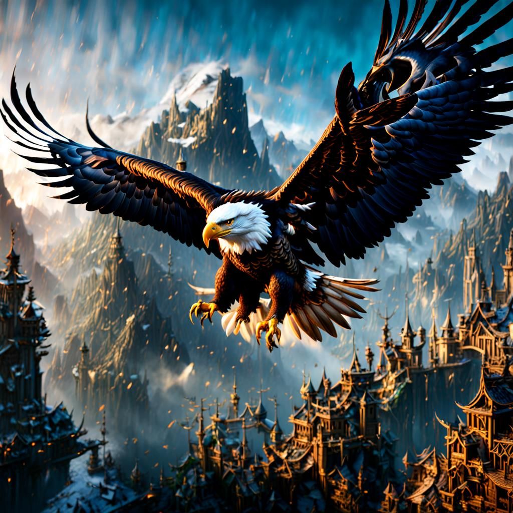 Fantastical Matte Painting with Deep Color and Intricate Det...