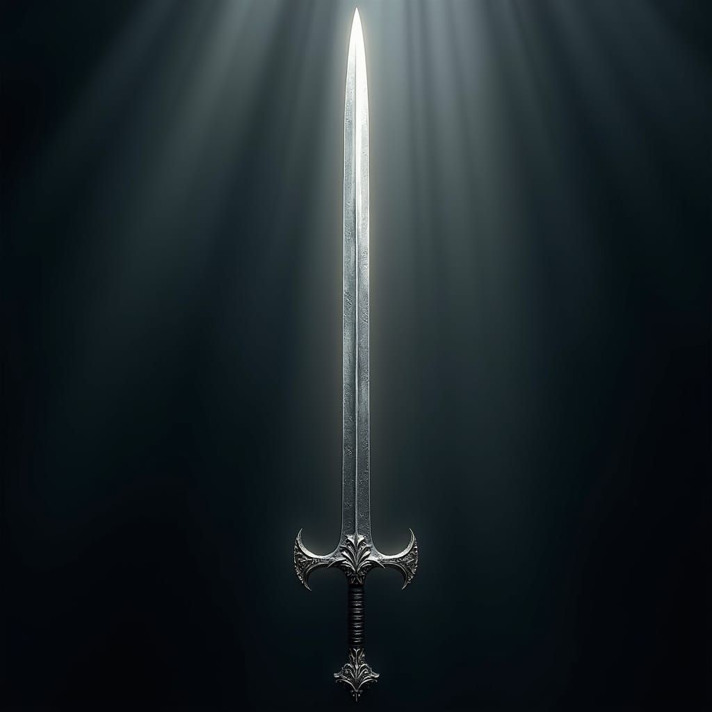 Gothic Slavic Sword of Light and Darkness