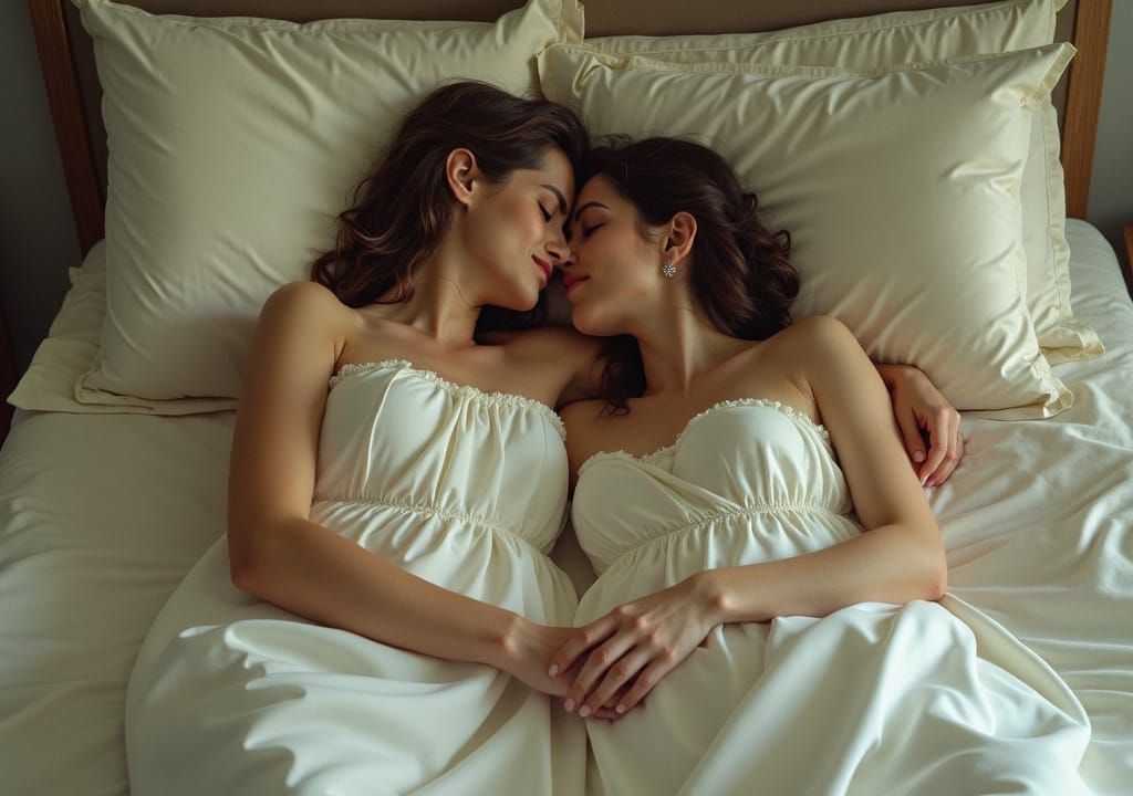 Gothic Bridal Scene of Love and Sorrow