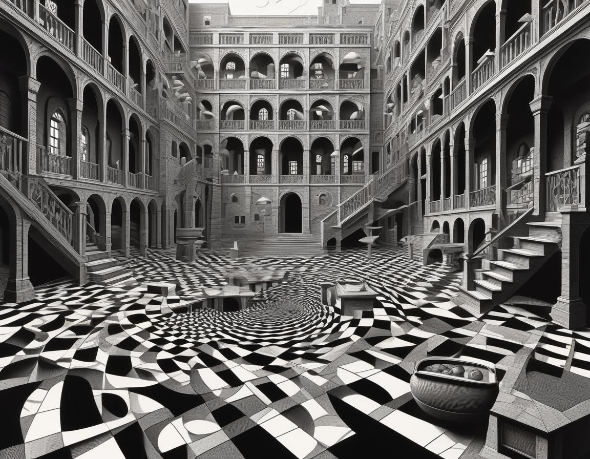 Impossible Architecture with Volumetric Lighting