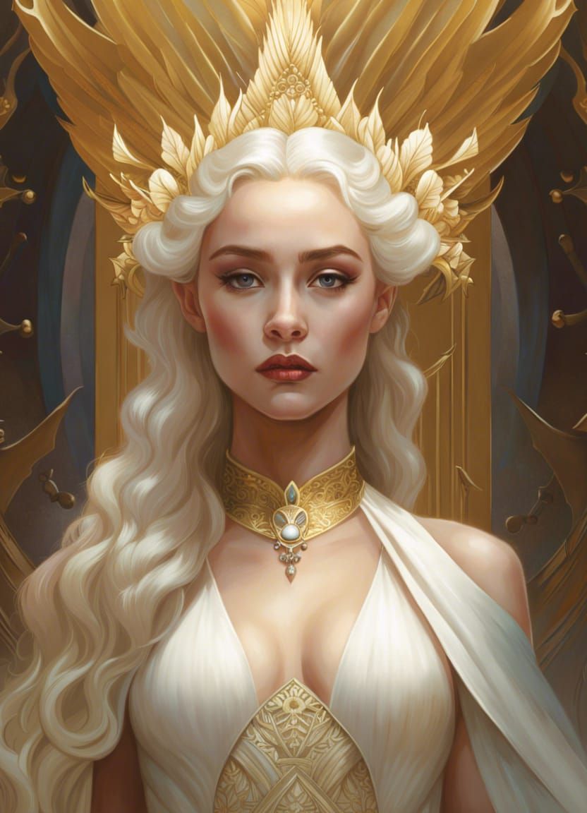 Daenerys Targaryen in a Throne Room, Digital Art