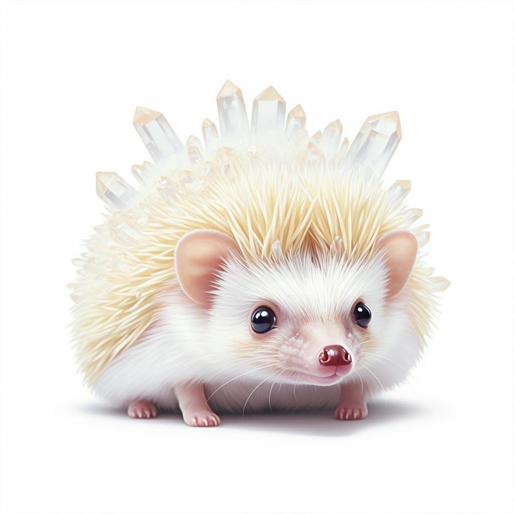 Clear Quartz Hedgehog