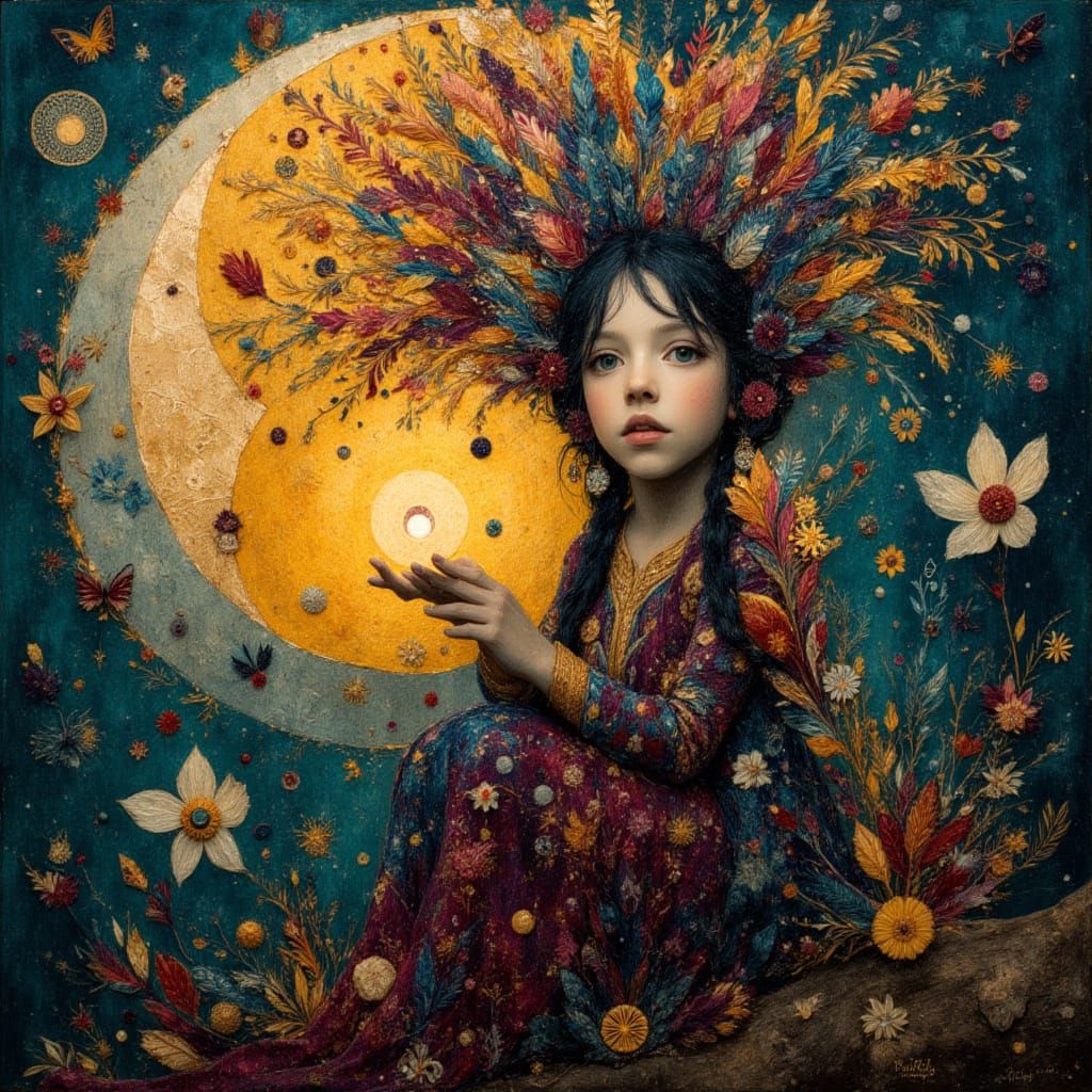 Fantastical Entangled Landscape in Deep Colors