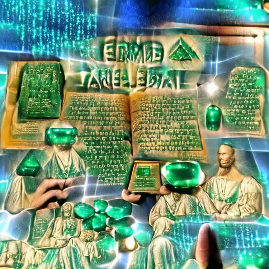 Mystical Depiction of the Emerald Tablets
