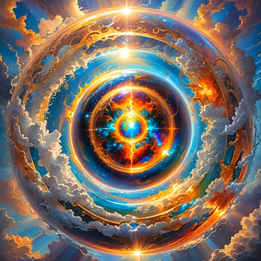 Celestial Being in Interdimensional Energy Field