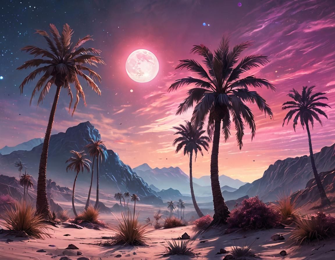 Alien palm trees ll.