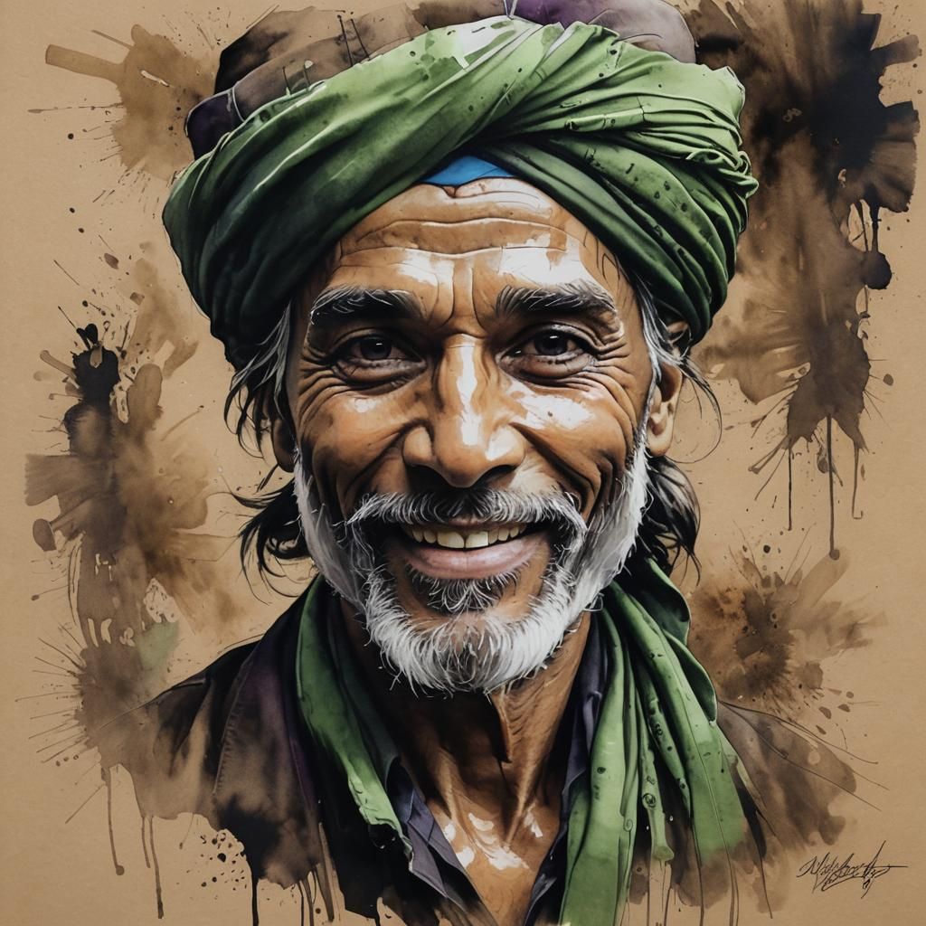 Indian man wearing a turban
