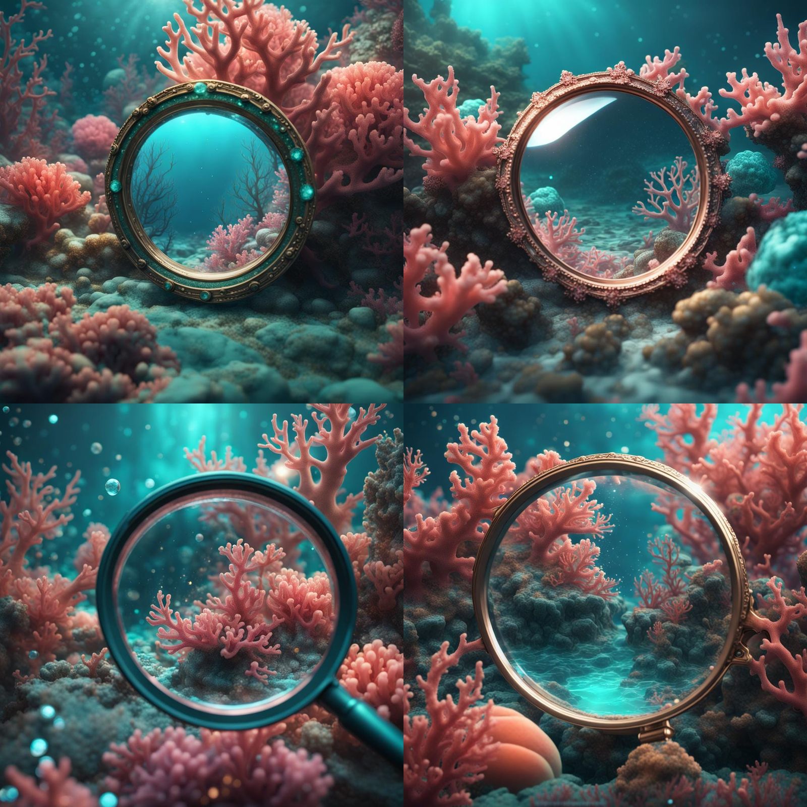 Coral Reefs Magnified: A Deep Color Fantasy