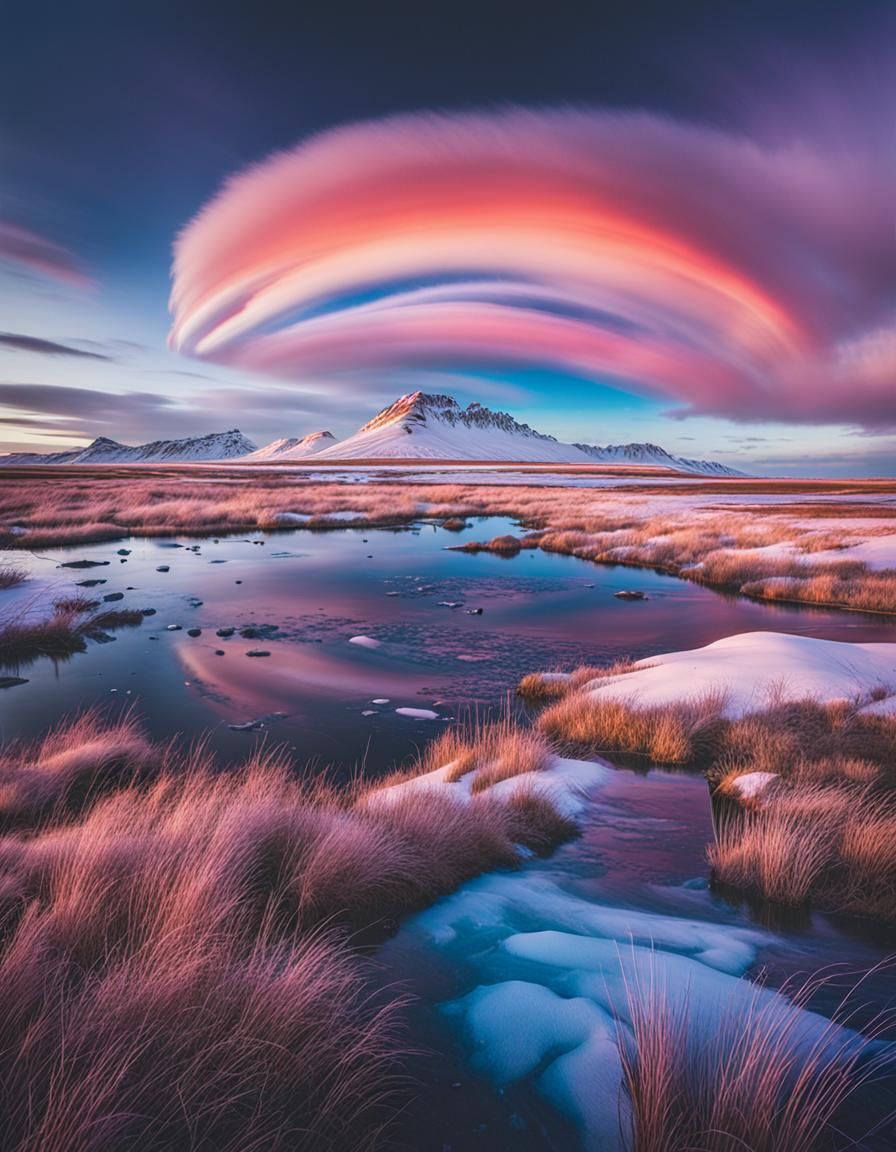 Rare Polar Stratospheric Clouds Over Iceland