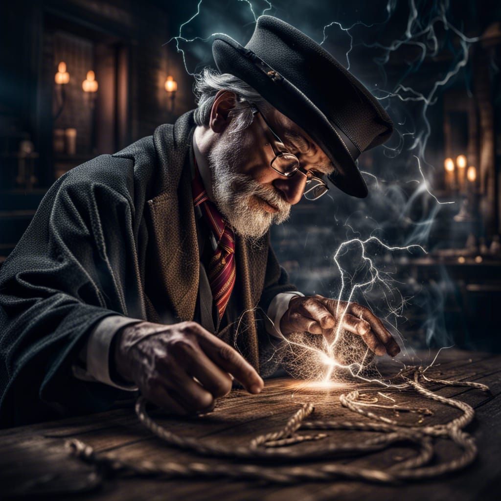Magician Conjures Lightning in Harry Potter Style