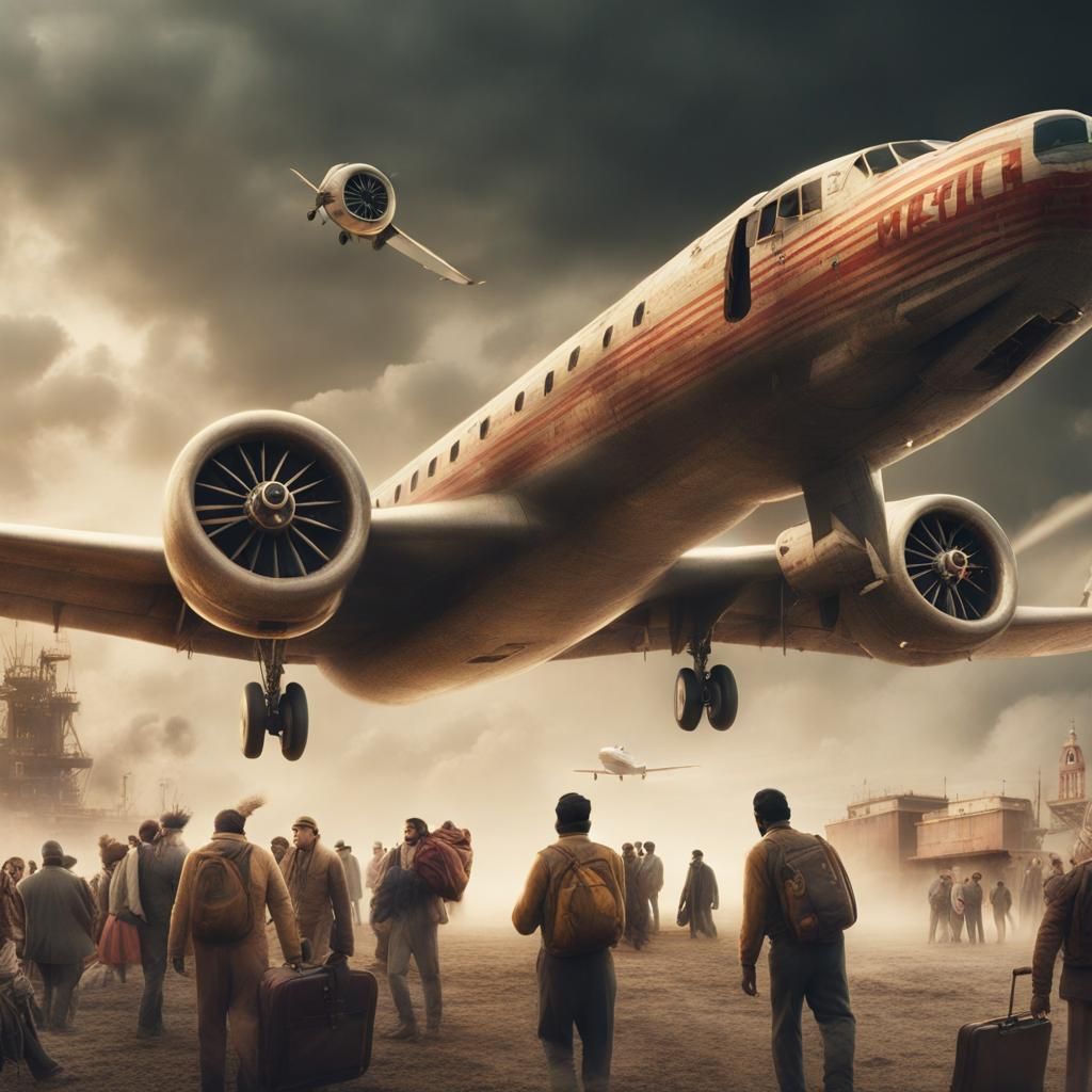 Immigrants Arriving in America: A Digital Matte Painting