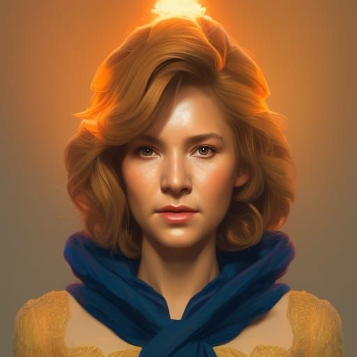 Golden Girls Portrait in Hyperdetailed Art Style